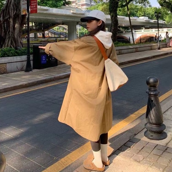 Áo khoác nữ dáng dài thời trang phong cách Hàn Quốc | BigBuy360 - bigbuy360.vn