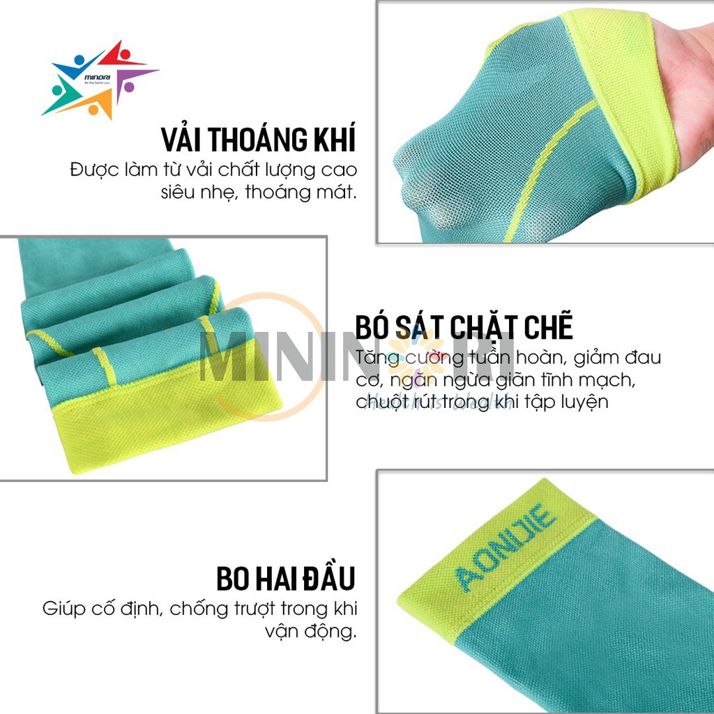 [Mã MINI20k hoàn 10% đơn 199K tối đa 20K xu]Tất Bắp Chân  - Bó CALF  Chạy Bộ Aonijie E4068, Hồi Phục Cơ Nhanh