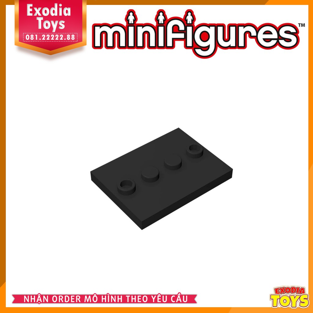 Phụ kiện MOC : Miếng base 3 x 4 cho Minifigure  - Đồ Chơi Lắp Ghép Sáng Tạo