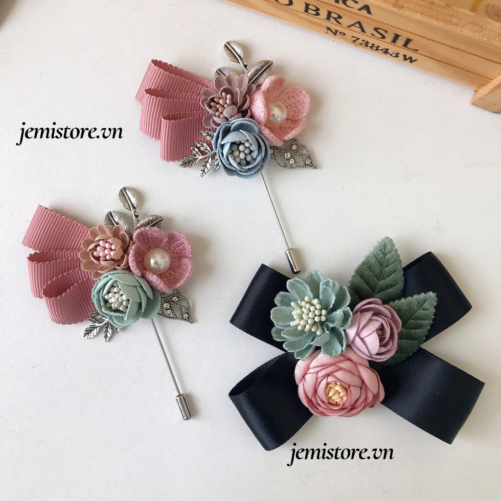 Hoa Cài Áo, Trâm Ghim Cài Váy Nữ Handmade Jemistore