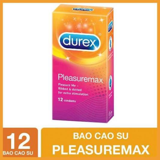 [ HÀNG CHÍNH HÃNG] Bao cao su Durex Pleasuremax 12 bao