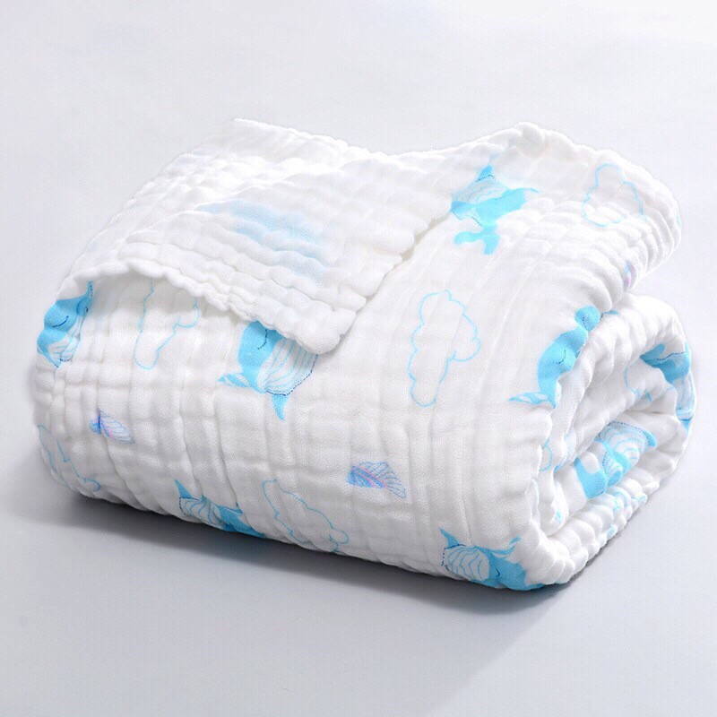 Mền Aden Đa Năng 6 lớp Cotton 100% Cho Trẻ Sơ Sinh