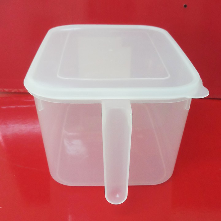 Hộp nhựa 4,8 lít đựng thực phẩm của Nhật, 29,7x19,3cm cao 14cm. D045