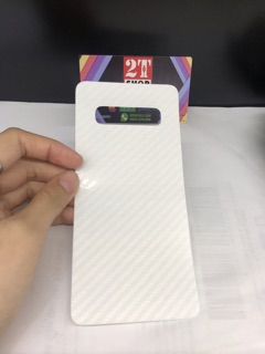 DÁN VÂN CARBON MẶT LƯNG GALAXY S10 PLUS