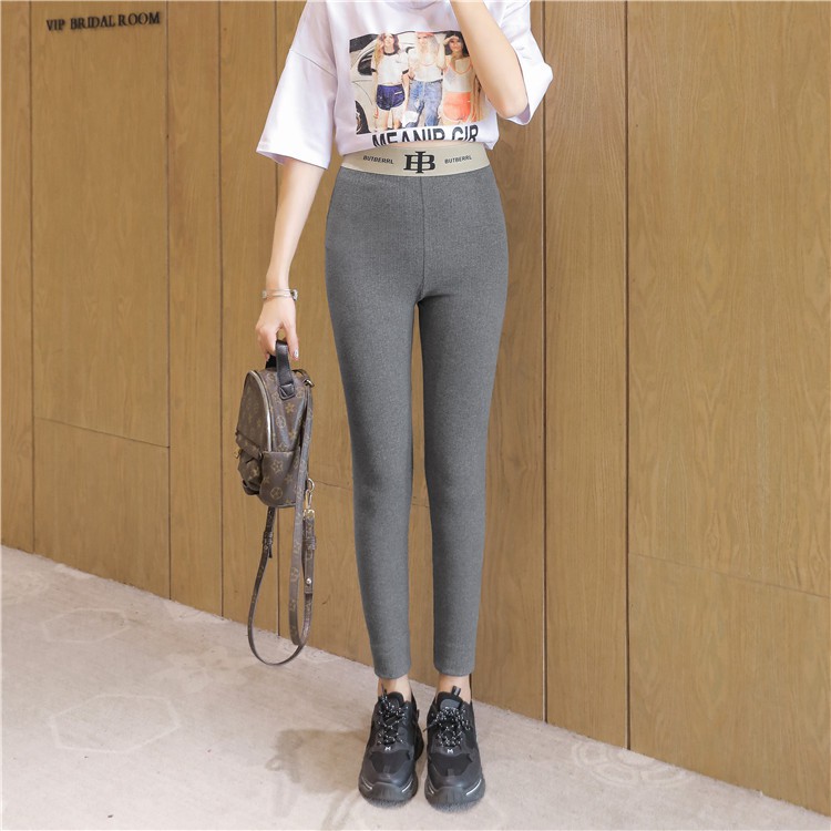 Quần Legging Nữ 💝 [ Hvhax12 Hoàn 10% Xu] 💝 Quần Legging Len Tăm Cạp Cao Burbrr Siêu Co Giãn | BigBuy360 - bigbuy360.vn