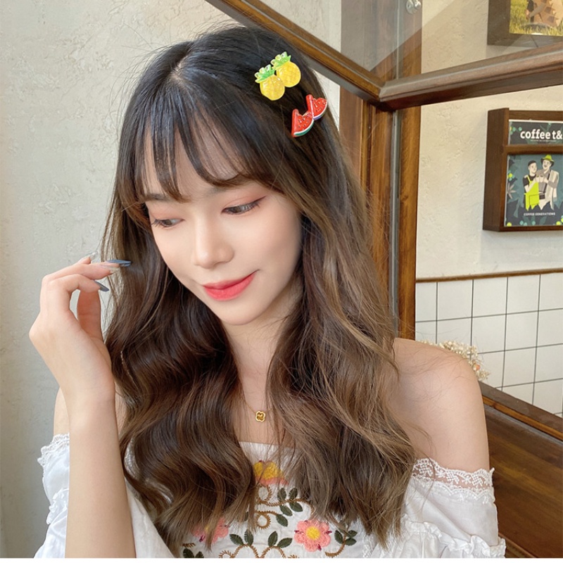 Bộ kẹp tóc Acrylic thiết kế nhỏ nhắn phong cách hàn quốc dễ thương