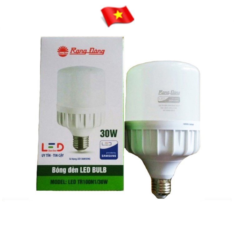 Bóng đèn led tiết kiêm điện / Freeship từ 150k/ Bóng đèn LED Rạng Đông BULB Tròn / Trụ 30W_Ánh sáng trắng