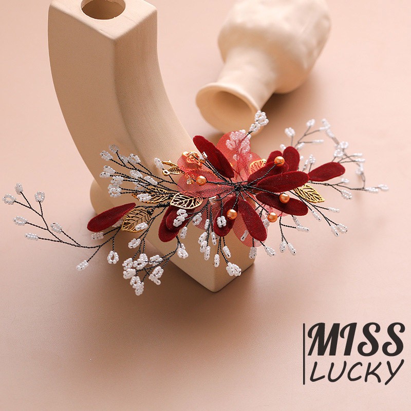 Kẹp tóc đính hoa thời trang cổ điển cho nữ