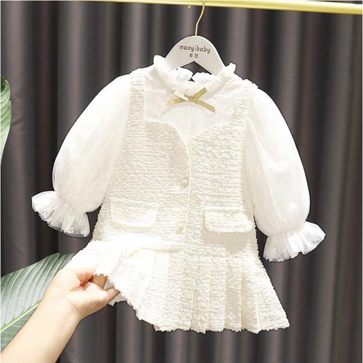 Váy Đuôi Cá- Đầm Bé Gái Dáng Dài Dễ Thương- Thoáng Mát - Sang Chảnh - 10-30kg - Shubishop.vn