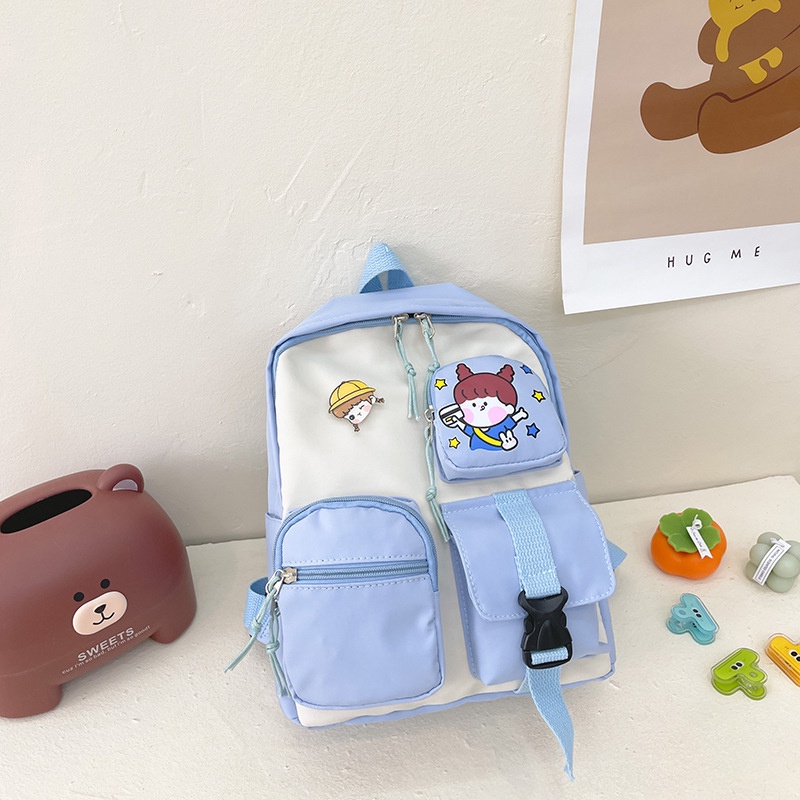 Túi Trẻ Em Vải nylon Phim Hoạt Hình Ba Lô AKKU