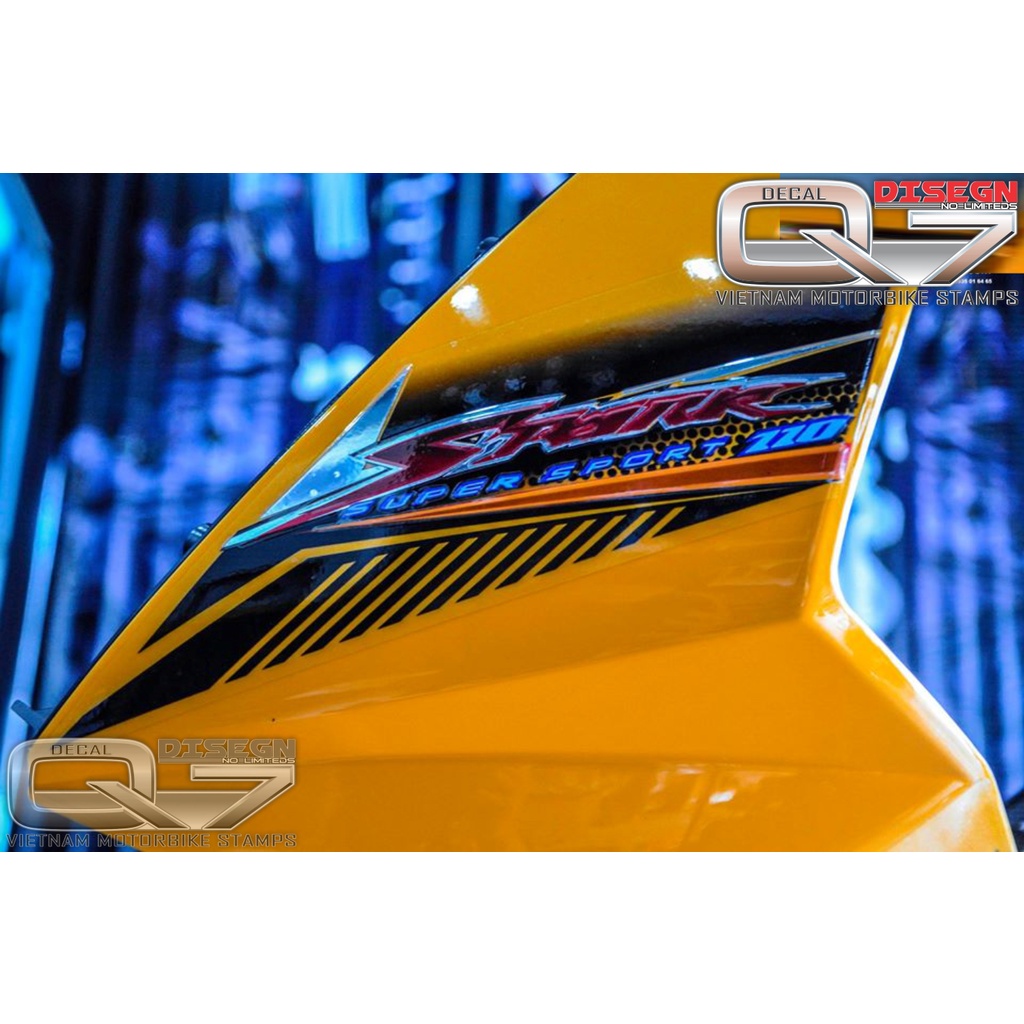 Tem Rời Sirius 110 Vàng Đen