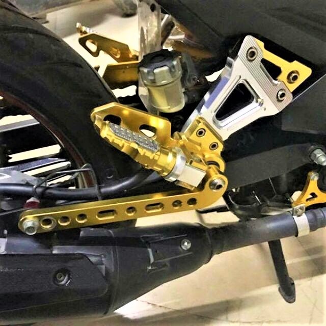 BỘ GÁC CHÂN BIKE Exciter 150 HỢP KIM NHÔM CẮT CNC LOẠI ĐẸP HÀNG XỊN