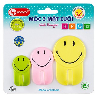 Móc 3 Hình Mặt Cười Dễ Thương ( Màu ngẫu nhiên)