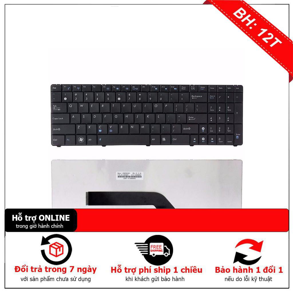[BH12TH] Bàn phím laptop Asus K51, K71, K72, K61, K62 ,F50, F52, X5, X51, X70