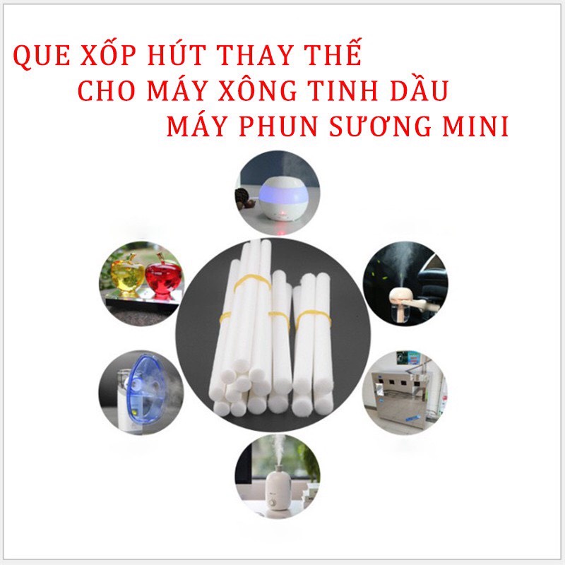 Que Xốp Máy Phun Sương, Xốp Hút Máy Xông Tinh Dầu Mini