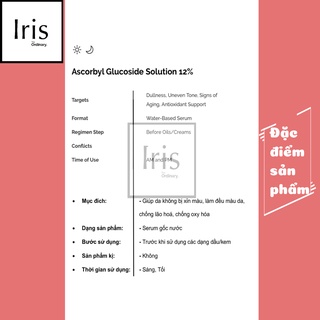 (BILL CANADA) Serum sáng da- Vitamin C - Ascorbyl Glucoside Solution 12% - The Ordinary.