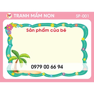 Decal mầm non - sản phẩm của bé