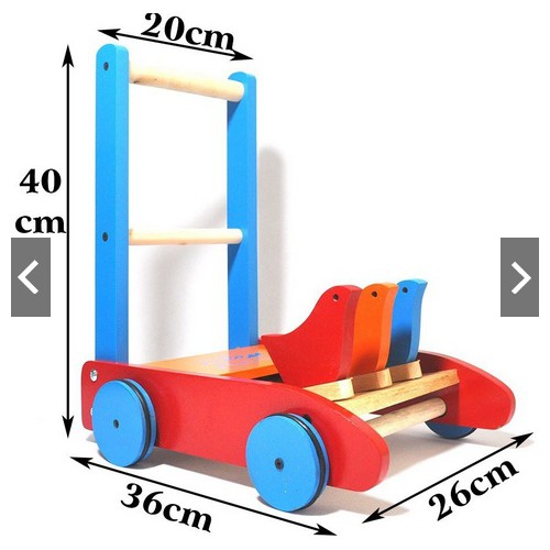 [Trợ giá] Xe Tập Đi Bằng Gỗ Cho Bé (tập đi 3 con chim)