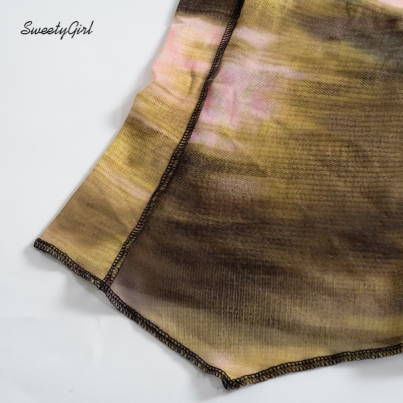 Big Đặc Biệt Áo Tank Top Ôm Eo Nhuộm Màu Sắc Ngọt Ngào Thời Trang 2022 Quyến Rũ Dễ Phối Đồ Cho Nữ