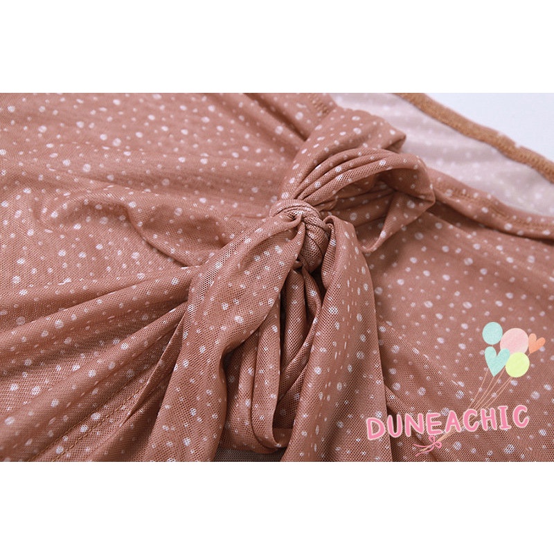 DUNEA Bộ Áo Liền Quần Dài Tay Thiết Kế Quyến Rũ Thời Trang Dành Cho Nữ