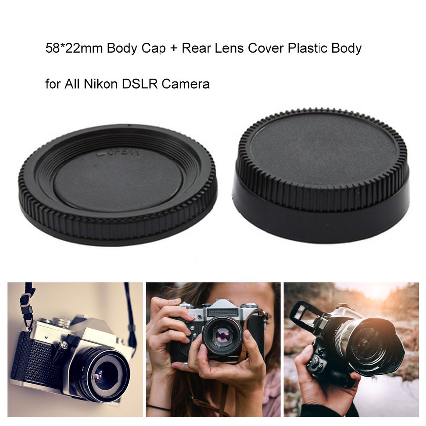 Nắp Nhựa 58x22mm Bảo Vệ Ống Kính Máy Ảnh Nikon Dslr