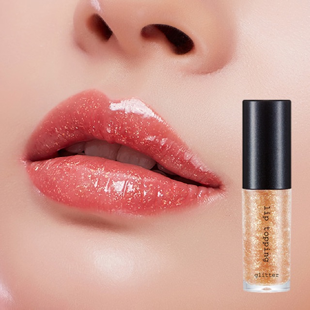 Son bóng có nhũ của APIEU  LIP TOPPING GLITTER