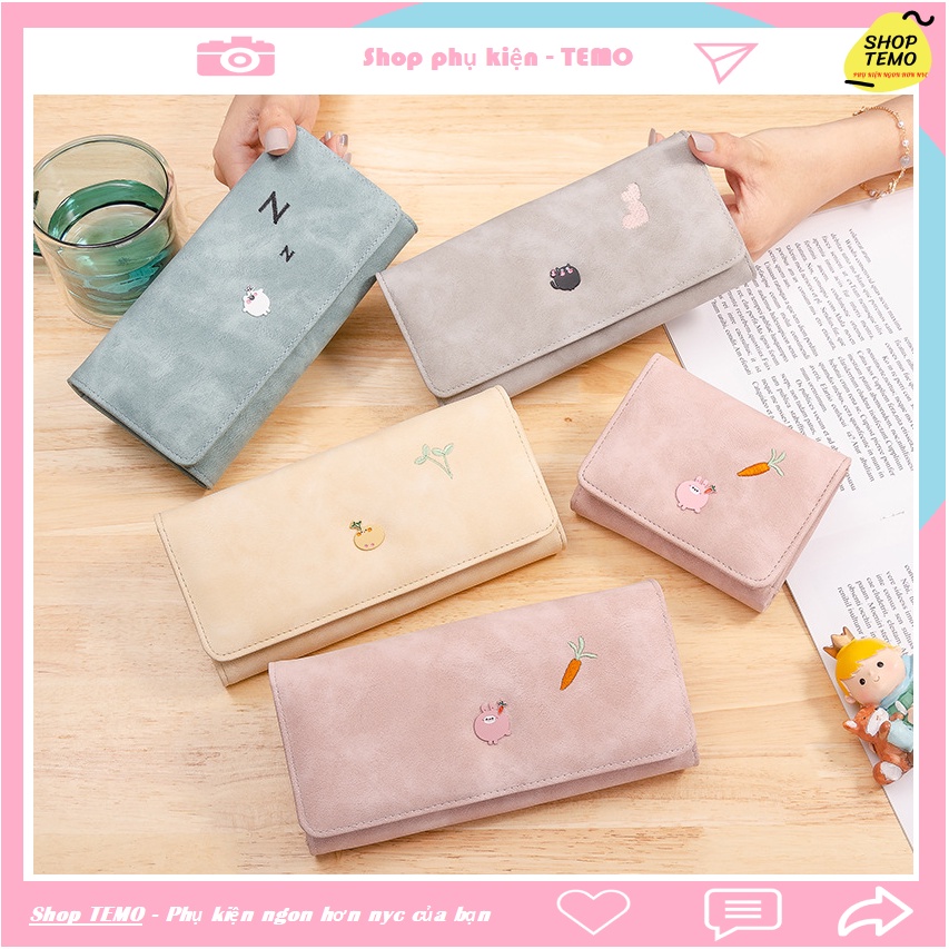 Ví nữ dáng dài nhiều ngăn cầm tay đẹp hợp thời trang nhiều ngăn đựng tiền - TEMO81 || TM2