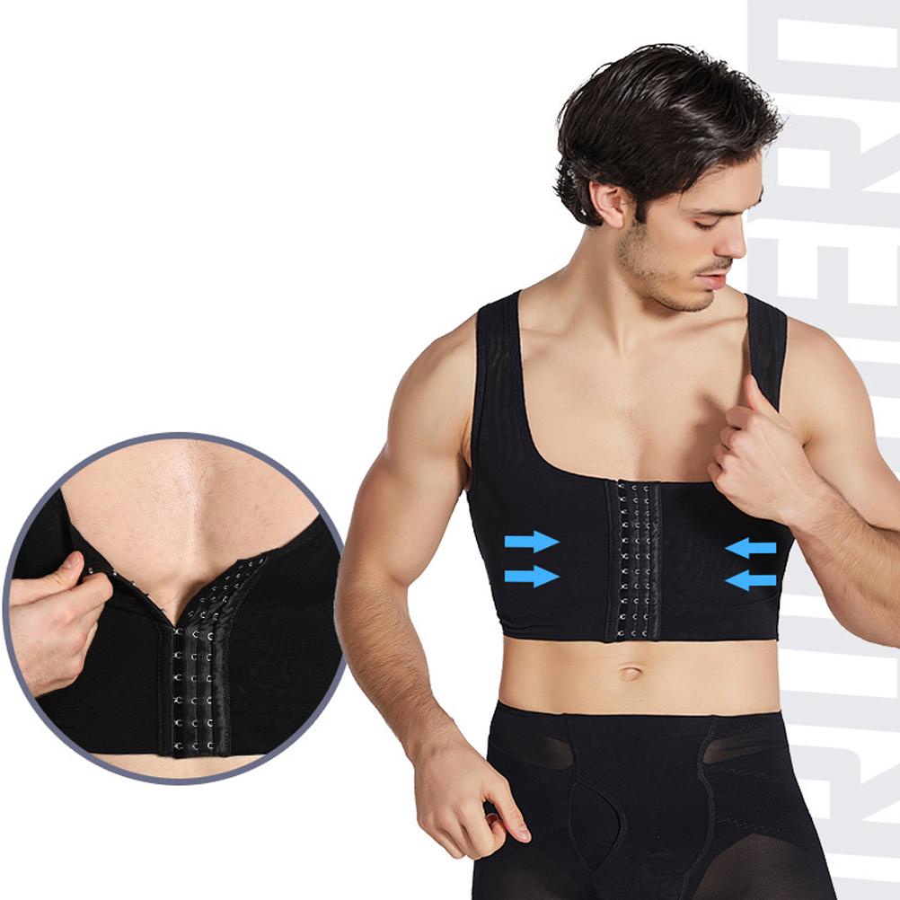 [Global] Men Gynecomastia Shaper Adjustable Slimming Chest Corset Compressing Body Building Sleeveless Tops Correct