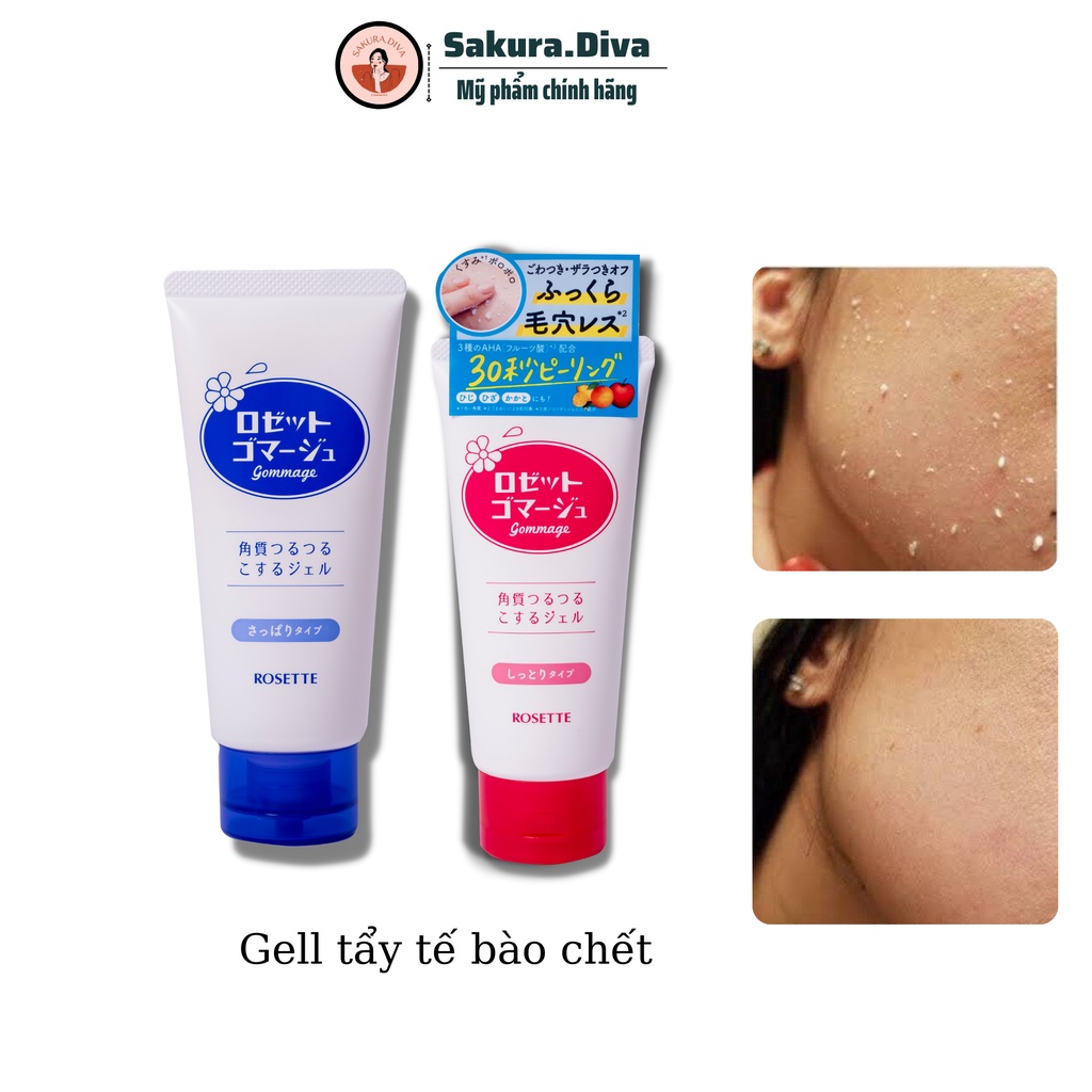 Gel tẩy tế bào chết Rosette Peeling Gel Nhật Bản