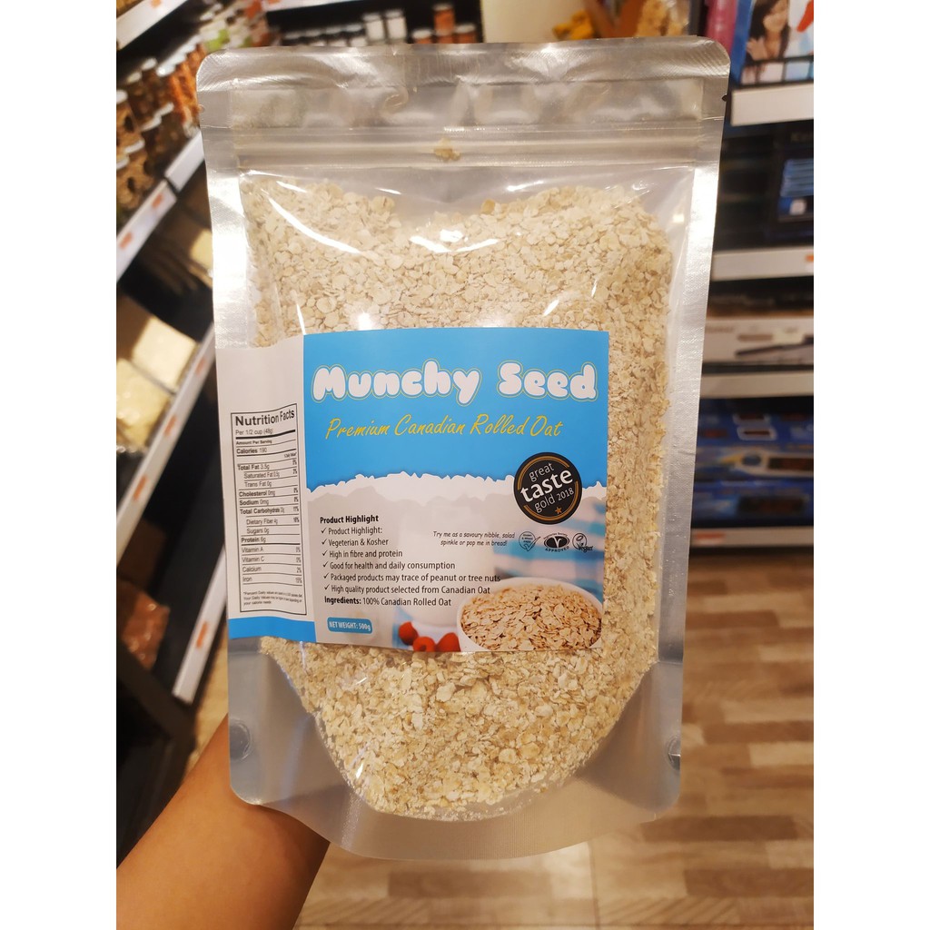Yến mạch cán mỏng Munchy( one minute oat meal)_500gr