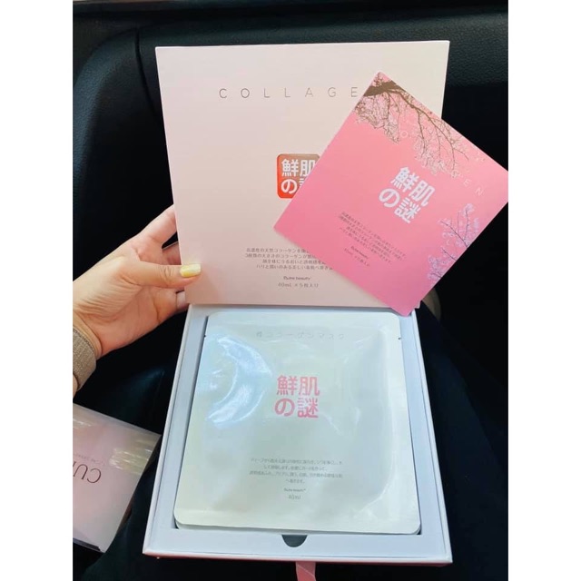 FRREESHIP ĐƠN HÀNG TỪ 50K Mặt nạ ủ Nhau Thai Collagen Siêu Căng Bóng Trắng Da Rwine Beauty Collagen Mask