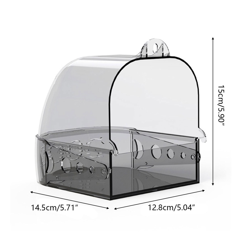 Hộp Tắm Cho Chim Vẹt Gắn Bồn Tắm Tiện Dụng