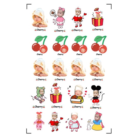 Sticker in tên bé Sticker in hình bé bền đẹp chống nước, rửa được máy tiệt trùng