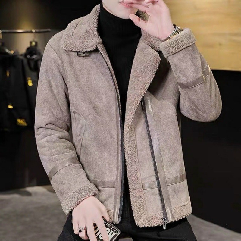 Áo da lộn Full lông cừu siêu chất