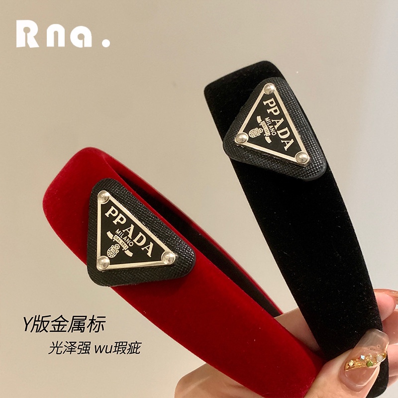 Kẹp Tóc Nhung Đen Hình Đầu Lâu Phong Cách Hàn Quốc 2022 Cho Nữ