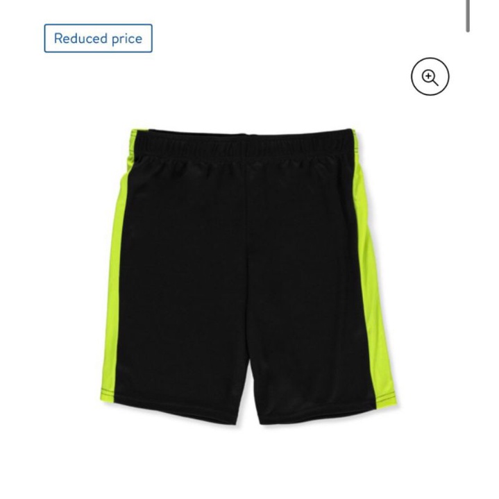 Quần đùi bé trai đen viền trắng