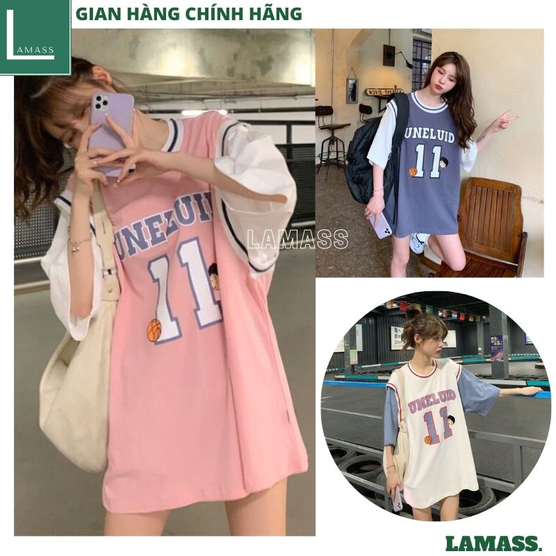 Áo Thun bóng Chày Pha Tay Số 11 Siêu Xinh Form Thụng Tay Lỡ áo sơn tùng mtv -LAMASS