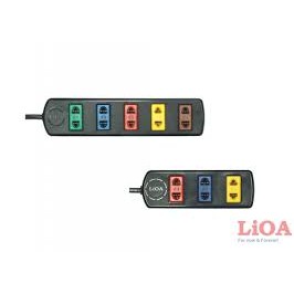 Ổ cắm Lioa 3/4/5 TC3-2 dây 5 mét, 3 mét không công tắc