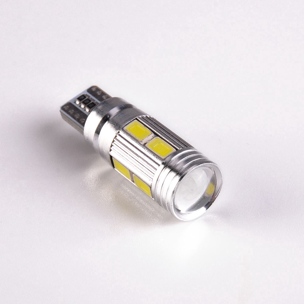 Set 2 / 4 Bóng Đèn LED T10 5630 194 W5W 10 SMD Ánh Sáng Trắng Dành Cho Ô Tô