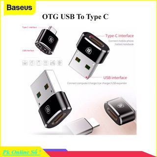 OTG USB to Type C hãng Baseus,RoCk ( Adapter/Converter Usb Type A to Usb Type C)