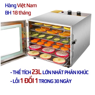 Máy sấy thực phẩm hoa quả trái cây mini 6 khay sấy dẻo KMFD06