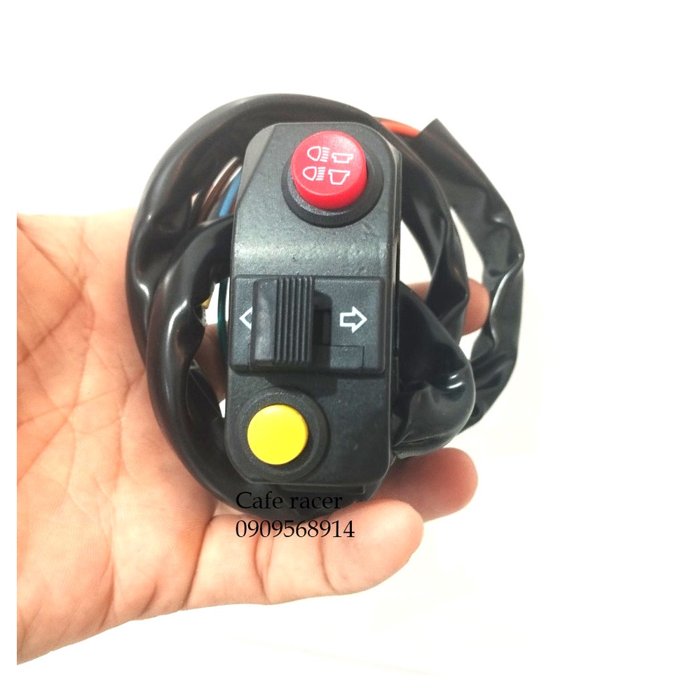 Cùm công tắc trái xe mô tô ghi đông 22mm xi nhan kèn cót pha
