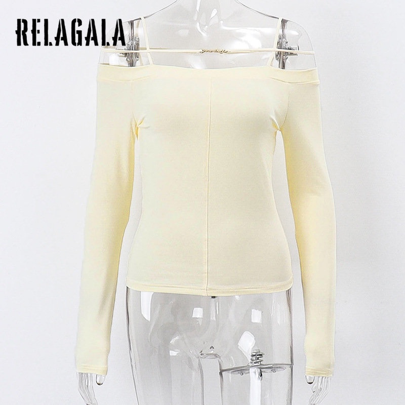 Áo Thun DàI Tay MàU Trơn ThờI Trang Cho Nữ