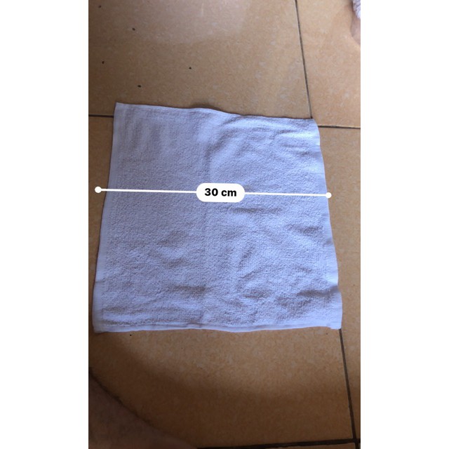 Khăn Lau Trắng 30x30 cm 10 chiếc