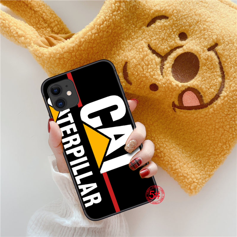 Ốp điện thoại mềm in hình logo Caterpillar 101d cho iPhone 5 5S SE 2020 6 6S 7 8 Plus X