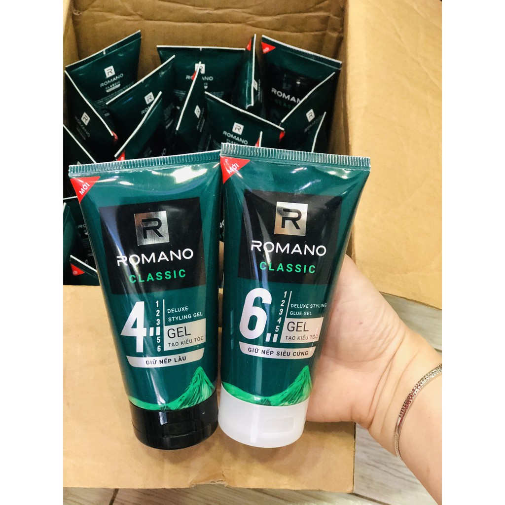 Gel tạo kiểu tóc Romano Classic 150g
