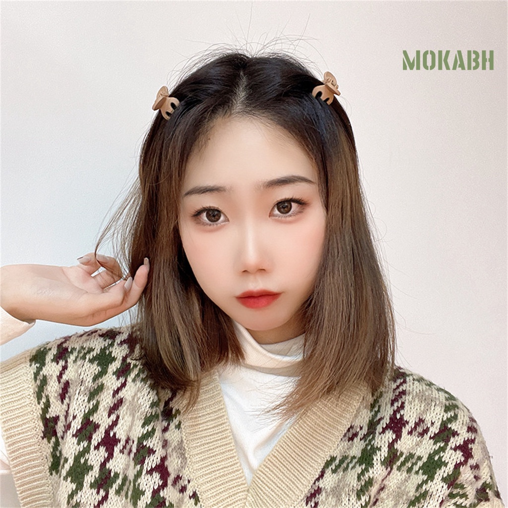 Kẹp Tóc Dạng Móng Vuốt Màu Trơn Đơn Giản Chống Trượt Chống Rơi