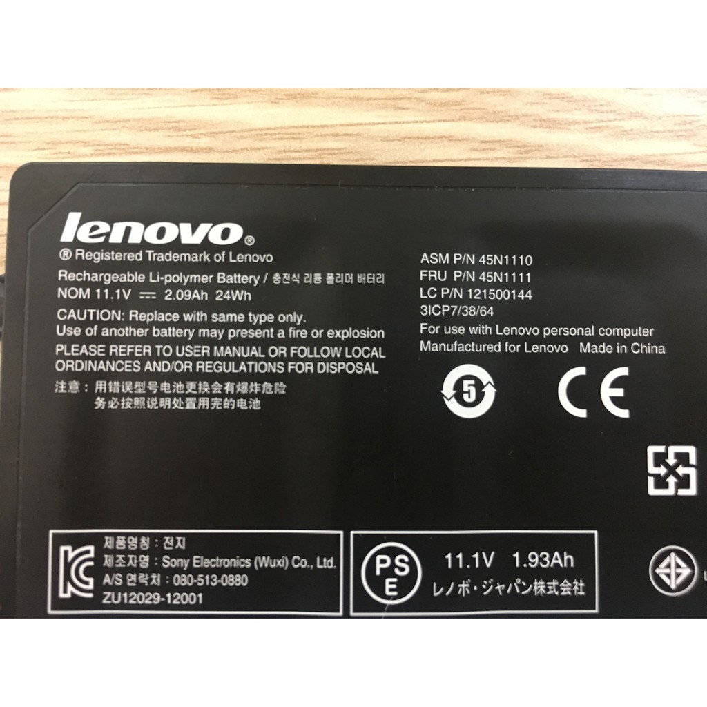 Pin zin Lenovo Thinkpad X240 X250 X260 T440 T450 T460 T440s (Pin nằm trong)