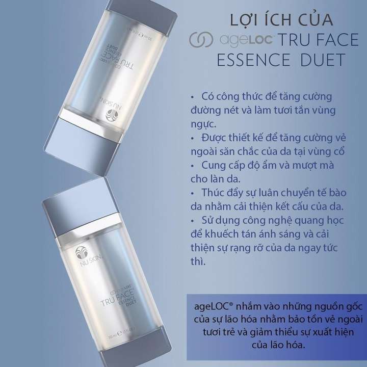 Tinh chất làm săn chắc Cổ và Ngực ageLOC Face Essence Duet Nuskin