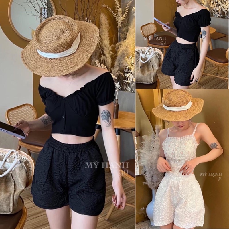 Quần Đùi Xốp Vân Hoa Nổi Cạp Thun Q23